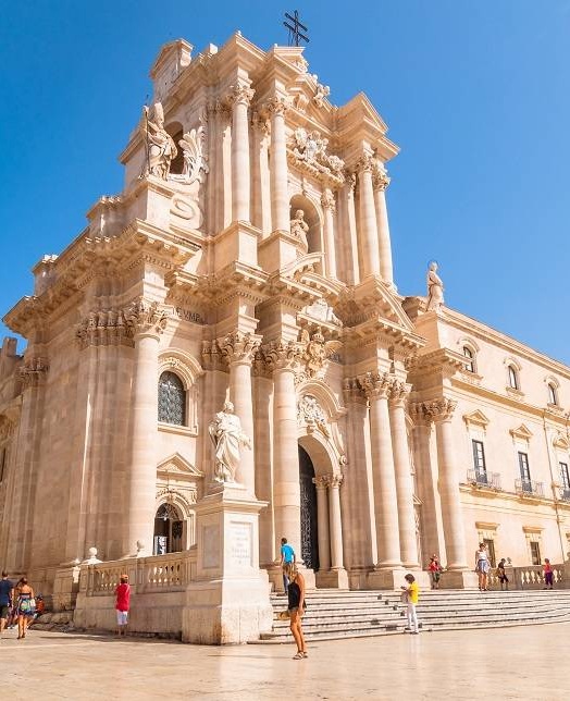 Sicily baroque architecture golden hour