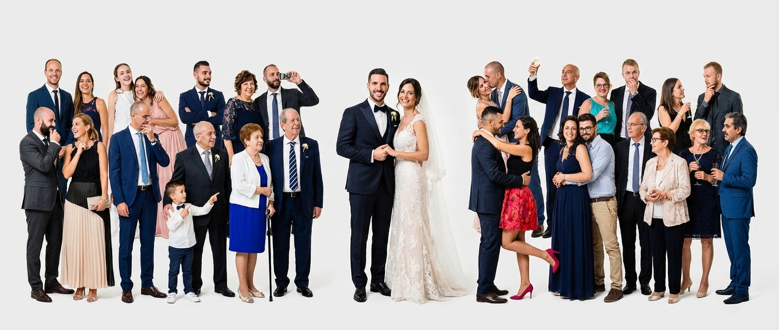All in One Wedding — set fotografico durante la festa